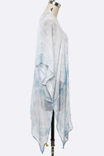 Load image into Gallery viewer, Tie Dyed Printed Feather Weight Long Kimono
