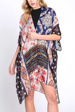 Load image into Gallery viewer, Mix Print Fashion Kimono Cardigan
