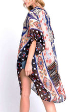 Load image into Gallery viewer, Mix Print Fashion Kimono Cardigan
