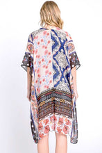 Load image into Gallery viewer, Mix Print Fashion Kimono Cardigan
