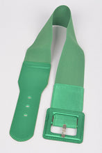 Load image into Gallery viewer, Satin Metallic Elastic Fashion Wide Belt
