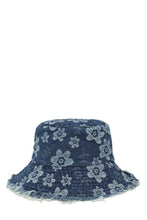 Load image into Gallery viewer, Denim Flower Bucket Hat
