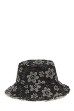 Load image into Gallery viewer, Denim Flower Bucket Hat
