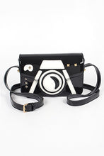 Load image into Gallery viewer, Patent Finish Iconic Camera Crossbody Bag
