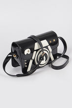 Load image into Gallery viewer, Patent Finish Iconic Camera Crossbody Bag
