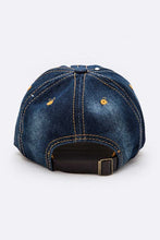 Load image into Gallery viewer, USA Flag Color Cross Denim Cap
