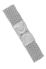 Load image into Gallery viewer, X Shape Buckle Elastic Straw Belt
