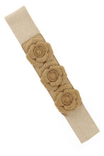 Load image into Gallery viewer, Flower Buckle Elastic Straw Belt
