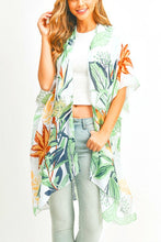 Load image into Gallery viewer, Floral Printed Light Weight Kimono Cardigan
