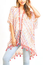 Load image into Gallery viewer, Fringe Tassel Light Weight Kimono Cardigan
