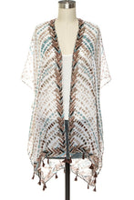 Load image into Gallery viewer, Fringe Tassel Light Weight Kimono Cardigan
