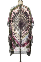 Load image into Gallery viewer, Tie Dye Printed Silky Kimono Cardigan
