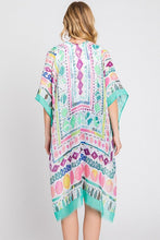 Load image into Gallery viewer, Geo Print Light Weight Kimono Cardigan
