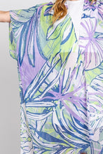 Load image into Gallery viewer, Tropical Leafs Light Weight Kimono Cardigan
