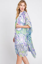 Load image into Gallery viewer, Tropical Leafs Light Weight Kimono Cardigan
