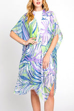 Load image into Gallery viewer, Tropical Leafs Light Weight Kimono Cardigan
