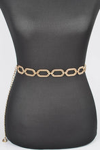 Load image into Gallery viewer, Textured Chain Link Fashion Chain Belt
