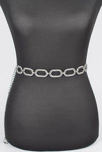 Load image into Gallery viewer, Textured Chain Link Fashion Chain Belt
