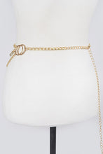 Load image into Gallery viewer, Iconic Rhinestone Mix Layered Chain Belt
