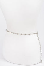 Load image into Gallery viewer, Rhinestone Station Mix Layer Chain Belt
