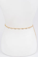 Load image into Gallery viewer, Rhinestone Station Mix Layer Chain Belt
