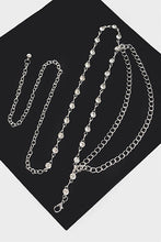 Load image into Gallery viewer, Rhinestone Station Mix Layer Chain Belt
