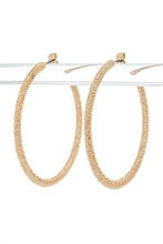 Load image into Gallery viewer, 55mm Textured Iconic Hoop Earrings
