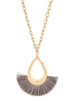 Load image into Gallery viewer, Tassel Teardrop Pendant Necklace
