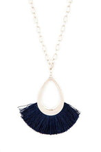 Load image into Gallery viewer, Tassel Teardrop Pendant Necklace
