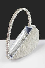 Load image into Gallery viewer, Heart Shape Rhinestone Handle Iconic Clutch
