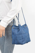 Load image into Gallery viewer, Weaved Denim Crossbody Bag
