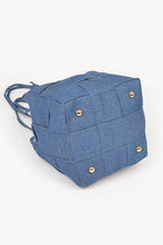 Load image into Gallery viewer, Weaved Denim Crossbody Bag
