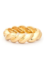 Load image into Gallery viewer, Scallop Textured Polished Hinged Bangle
