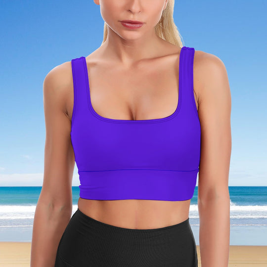 Ti Amo I love you - Exclusive Brand - Dark Purple - Comfortable Yoga Vest Top