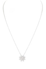 Load image into Gallery viewer, CZ Wheel Pendant Necklace
