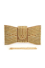 Load image into Gallery viewer, Rhinestone Bowtie Iconic Clutch Bag
