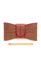 Load image into Gallery viewer, Rhinestone Bowtie Iconic Clutch Bag
