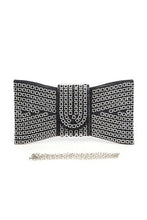 Load image into Gallery viewer, Rhinestone Bowtie Iconic Clutch Bag
