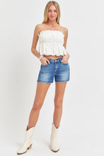 Load image into Gallery viewer, RISEN Low Rise Slit Denim Shorts
