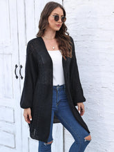 Load image into Gallery viewer, Cable-Knit Open Front Long Sleeve Cardigan
