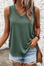 Load image into Gallery viewer, V-Neck Wide Strap Tank
