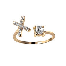 Load image into Gallery viewer, Womens New Design Adjustable 26 Initial Letter Ring Fashion Simple Elegant Jewelry
