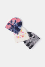 Load image into Gallery viewer, Tie-Dye Cuffed Rib-Knit Beanie Hat
