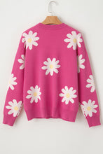 Load image into Gallery viewer, Daisy Round Neck Dropped Shoulder Sweater
