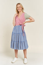 Load image into Gallery viewer, Colorblock Gingham Dress
