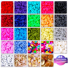 Load image into Gallery viewer, 26/24 /15/10 Multi-Colored Soft Pottery Beads -  Boxed Colorful Jewelry Accessories Ti Amo I love you

