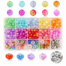 Load image into Gallery viewer, 26/24 /15/10 Multi-Colored Soft Pottery Beads -  Boxed Colorful Jewelry Accessories Ti Amo I love you
