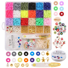Load image into Gallery viewer, 26/24 /15/10 Multi-Colored Soft Pottery Beads -  Boxed Colorful Jewelry Accessories Ti Amo I love you
