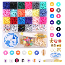 Load image into Gallery viewer, 26/24 /15/10 Multi-Colored Soft Pottery Beads -  Boxed Colorful Jewelry Accessories Ti Amo I love you
