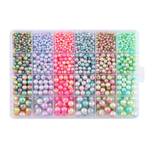 Load image into Gallery viewer, 26/24 /15/10 Multi-Colored Soft Pottery Beads -  Boxed Colorful Jewelry Accessories Ti Amo I love you
